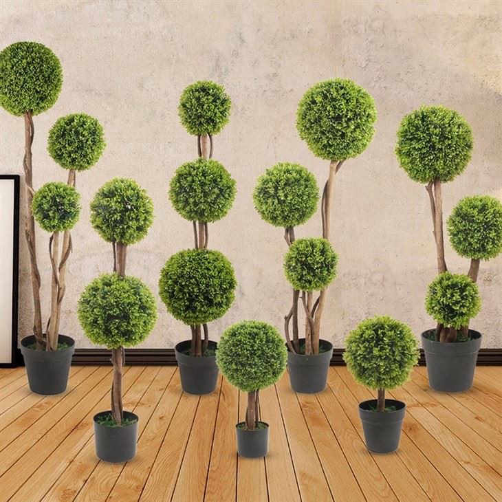 Garden Indoor Outdoor Topiary Greenery Artificial Boxwood Grass Ball Tree Garden Indoor Outdoor Topiary Greenery Artificial Boxwood Grass Ball Tree