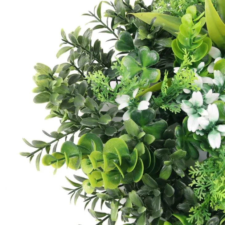 Wall Fence Panel Grass Artificial Boxwood Panel